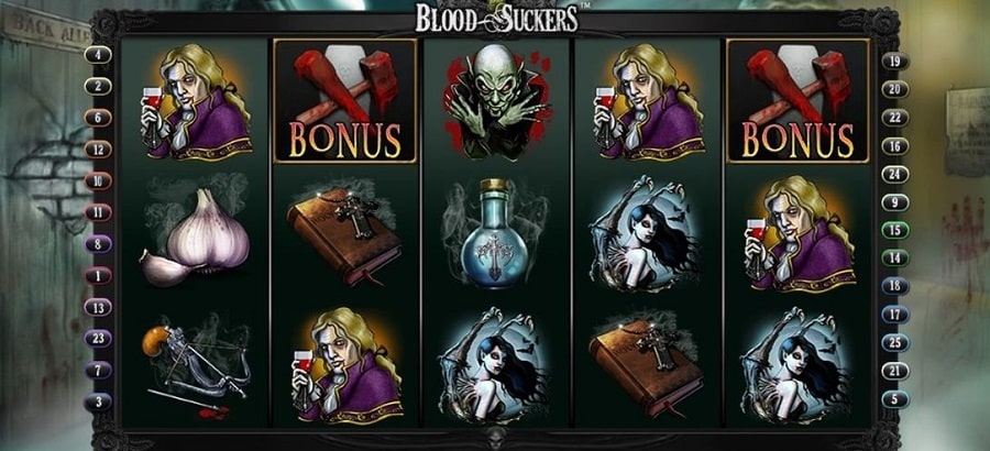 Panoramica della slot Blood Suckers