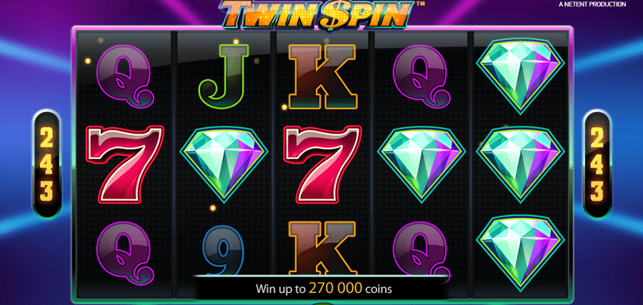 Visão geral da slot machine Twin Spin da Net Entertainment