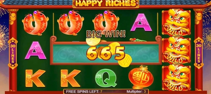 Slot machine Happy Riches from NetEnt 