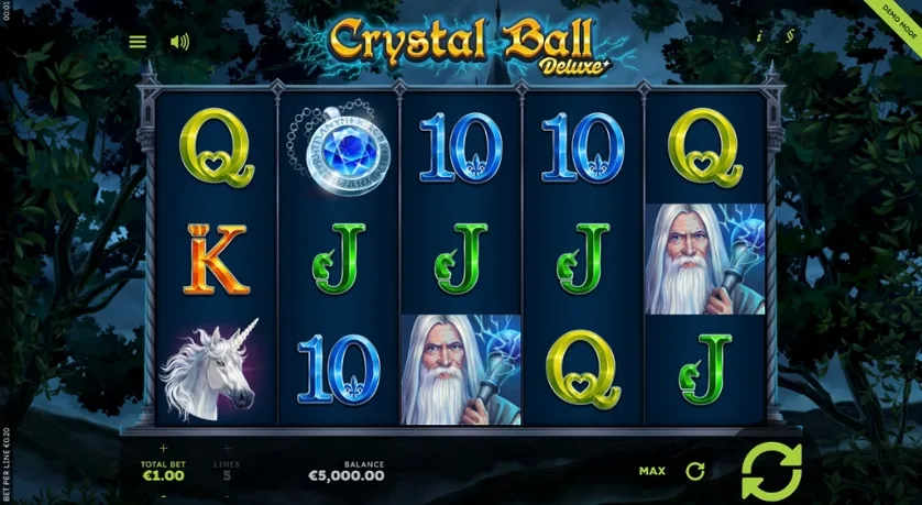 Gameplay de la machine à sous Crystal Ball Deluxe