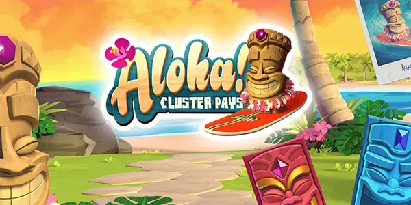 Aloha! Cluster Pays game screen