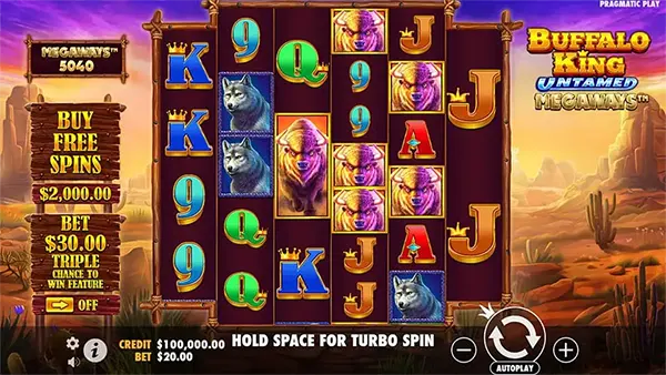 Free spins screen